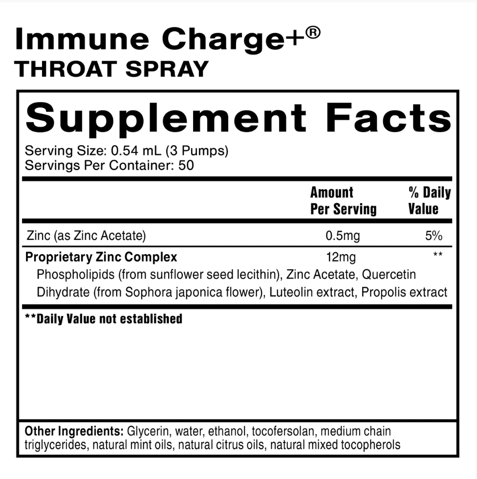 Quicksilver Immune Charge+ Throat Spray