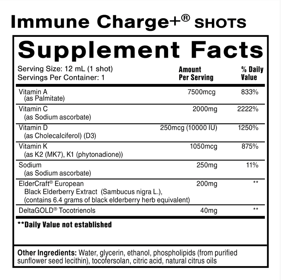 Quicksilver Immune Charge Shots